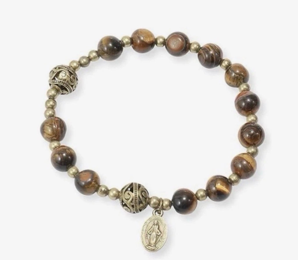 Tiger Eye Charm Bracelet