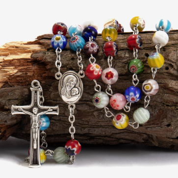 Murano Glass Bead Rosary