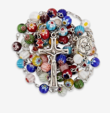 Murano Glass Bead Rosary