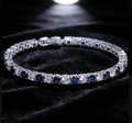Giani Bernini Cubic Zirconia Sapphire Tennis Bracelet