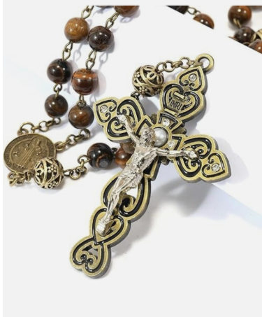 Tiger Eye Prayer Rosary