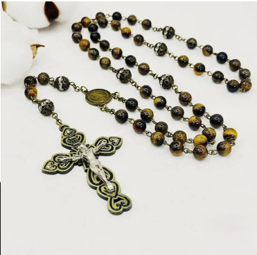 Tiger Eye Prayer Rosary