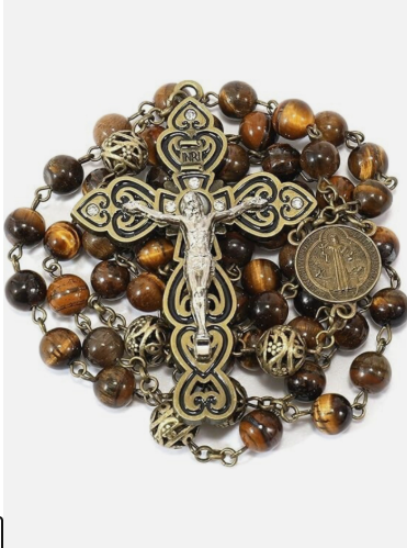 Tiger Eye Prayer Rosary