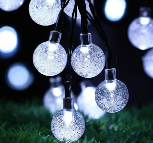 Solar String Lights with LED Bubble Balls