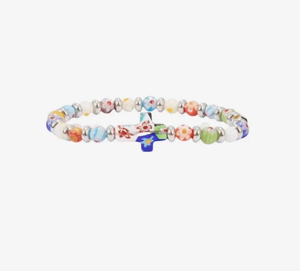 Murano Glass Rainbow Bracelet