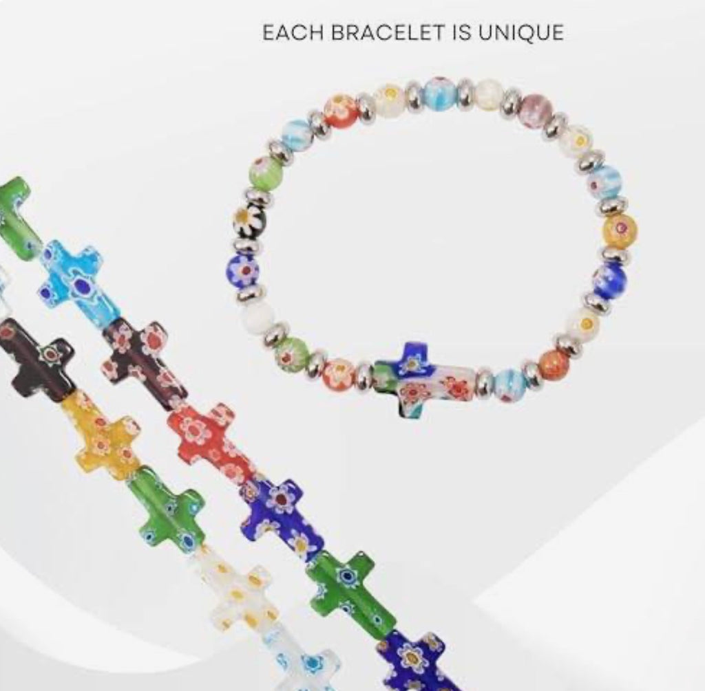 Murano Glass Rainbow Bracelet