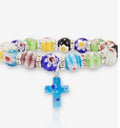 Colorful Agate Stone Beads Bracelet Rosary
